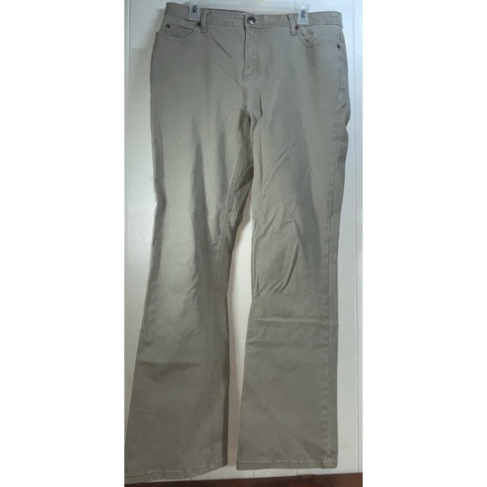 Faded Glory Missy 14T  Bootcut Pants – Tan Khaki‎  Stretch Workforce Pants